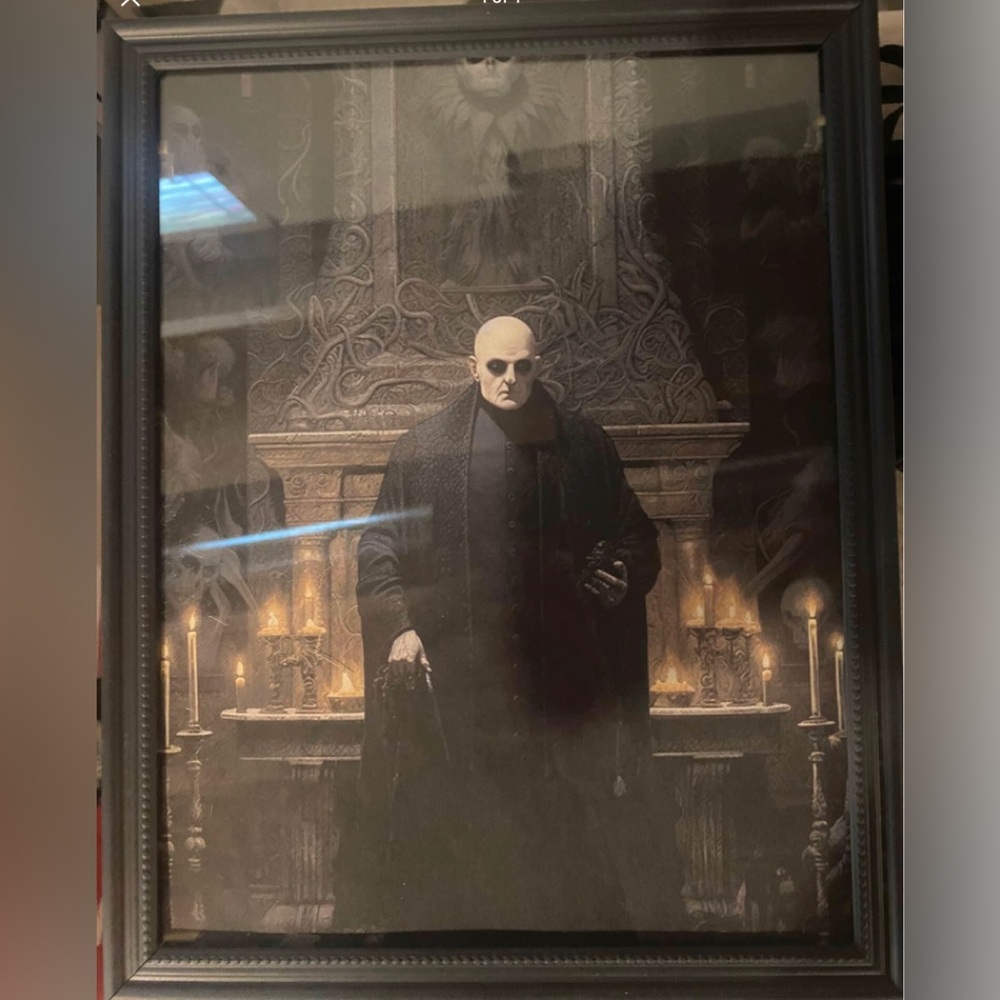 Uncle Fester | Addams family 8x10” Spooky Halloween Framed Print